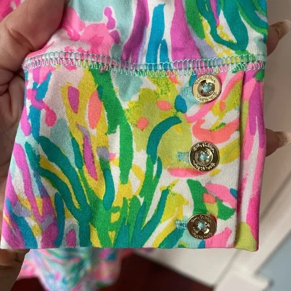 Lilly Pulitzer Sophie Dress Small UPF 50 Stretch Jersey Resort Vacation Beach - Picture 5 of 8